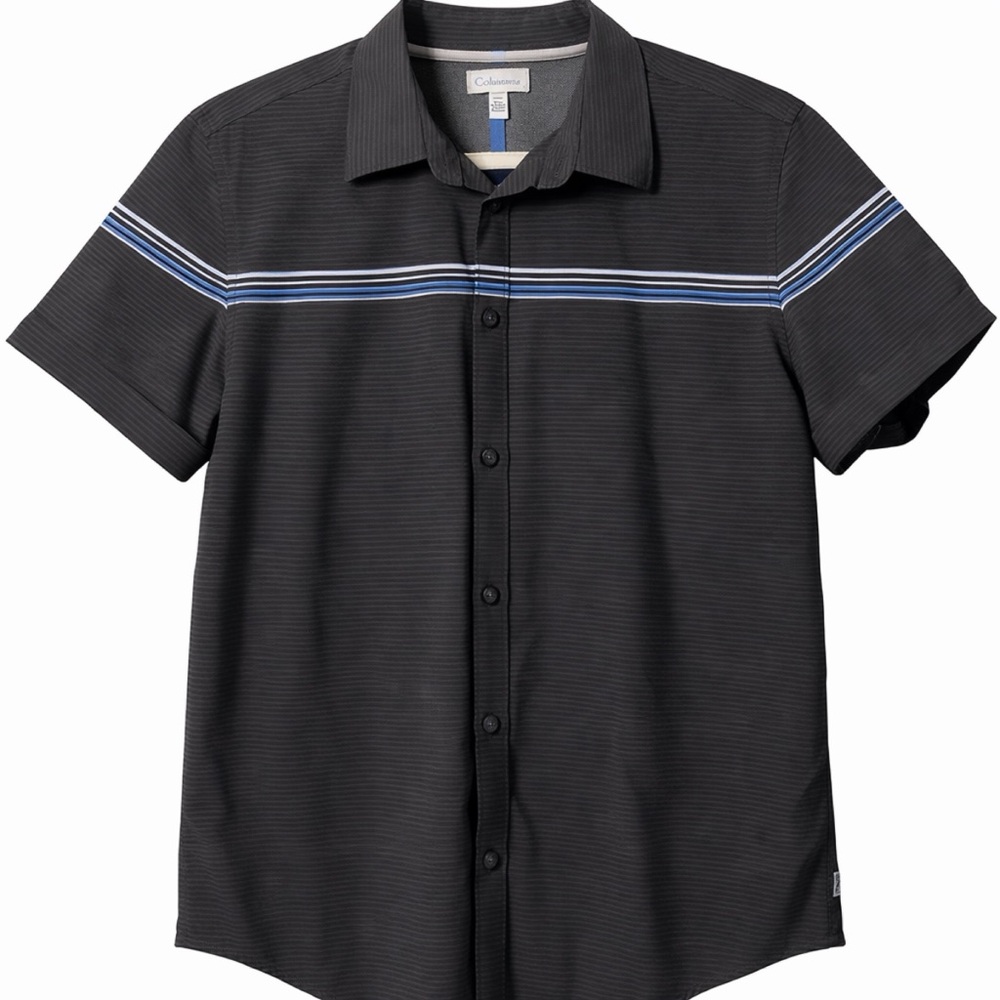 Calvin Klein Striped Cotton Button-Up Spring Casual Shirt Men’s L